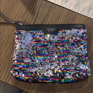 Victoria’s Secret sequin makeup bag